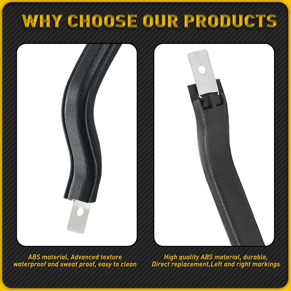 NEW Interior Black Door Pull Strap Inside Handle Set Pair FOR 87-95 YJ WRANGLER