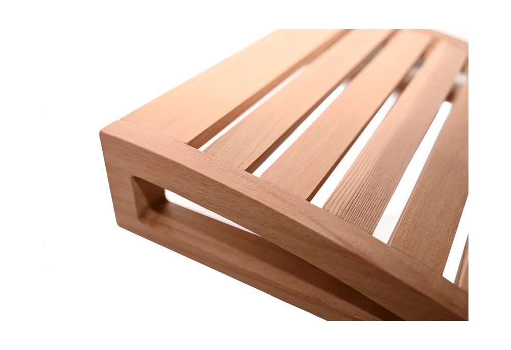 HSE Cedar Modern Sauna Headrest (1, Red Cedar) 1