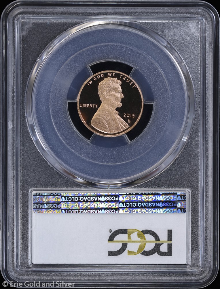 2015-S 1c Proof Lincoln Shield Cent PCGS PR 70 RD DCAM