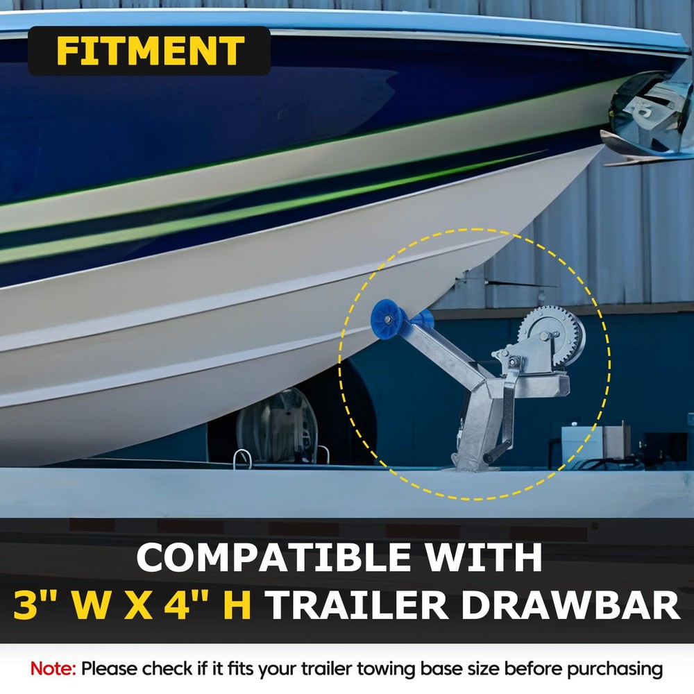 Adjustable Boat Trailer Winch Stand with Roller, Boat Trailer Winch Post