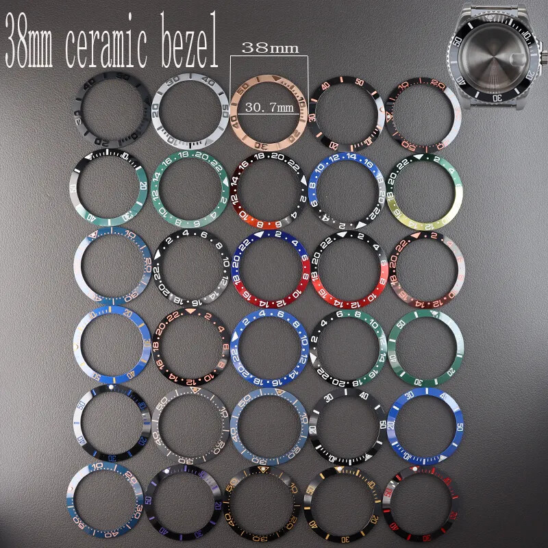 38mm Ceramic Bezel Insert Watch Rings Parts For 40mm Modify Gmt-master Mod Case