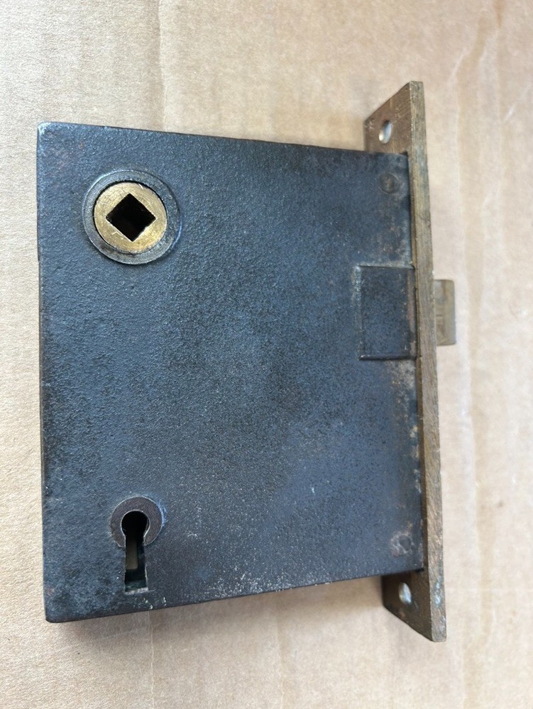 Vintage iron & brass mortise Door Lock
