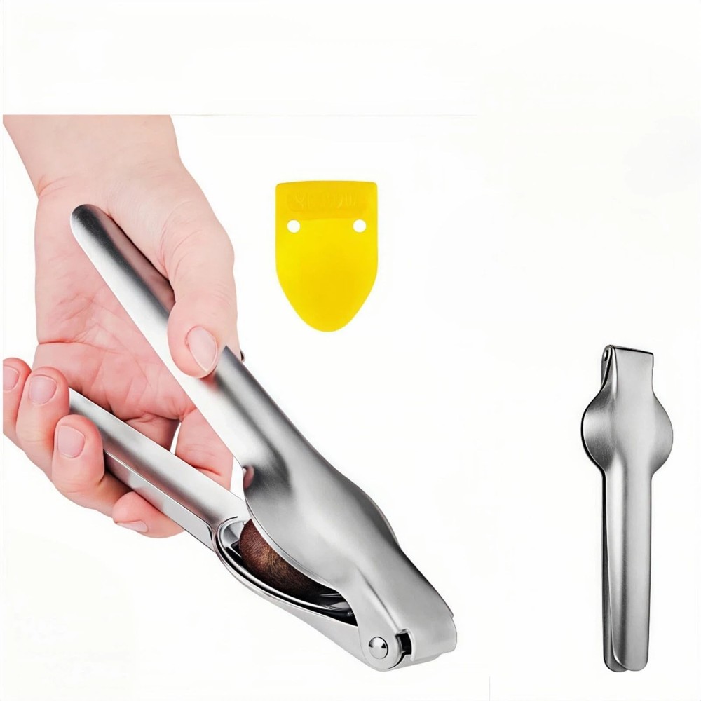 Geettcaifu Protable Multifunction Nutcracker, Chestnut Clip, Large, Silver
