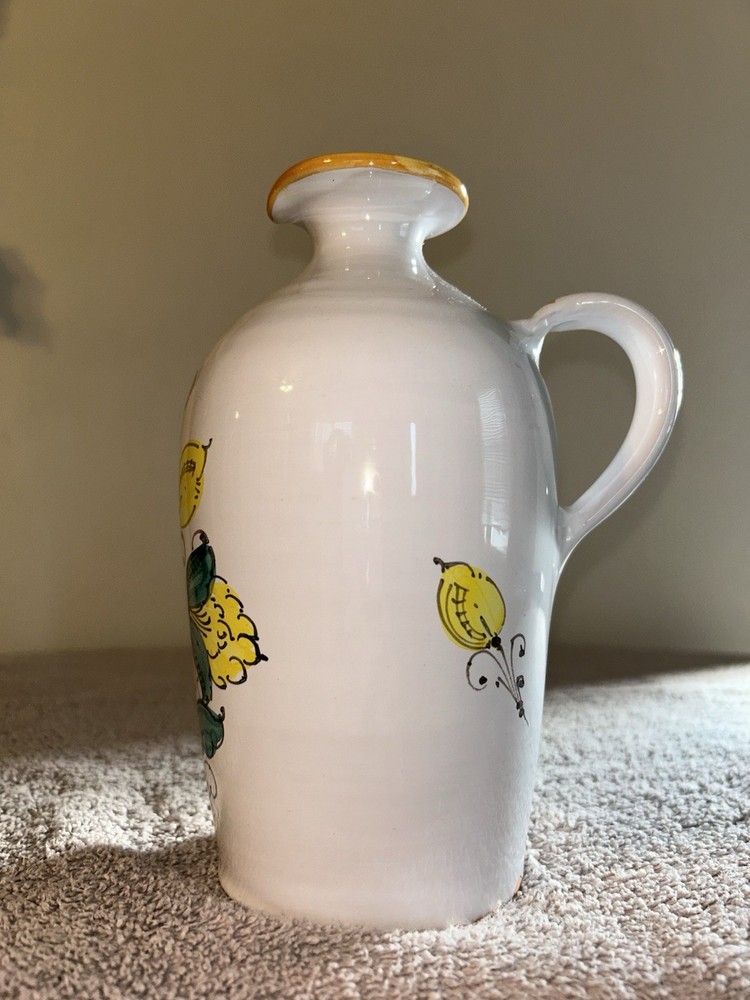 Modes Art Pottery Water Jug with Handle