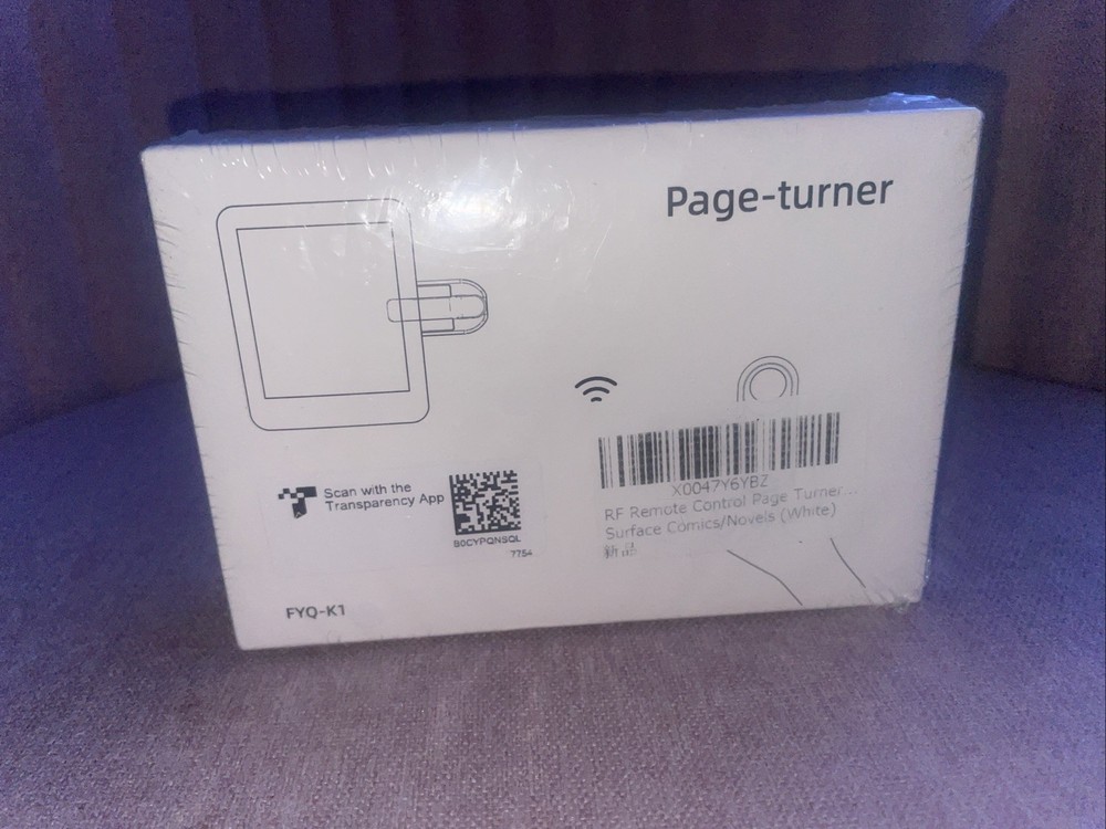 DATAFY RF Remote Control Page Turner for Kindle Paperwhite Kobo eReaders-White