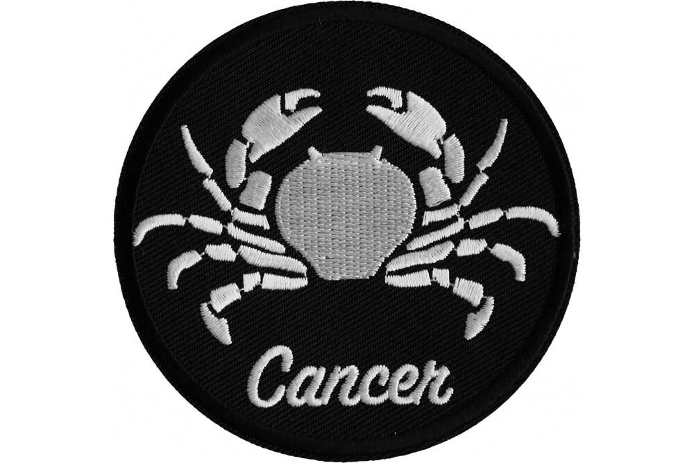 CANCER ZODIAC ASTROLOGY EMBROIDERED PATCH