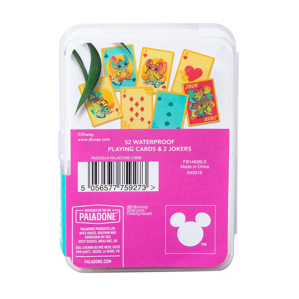 🔥Disney Stitch Waterproof Playing Cards Set BNWT🔥