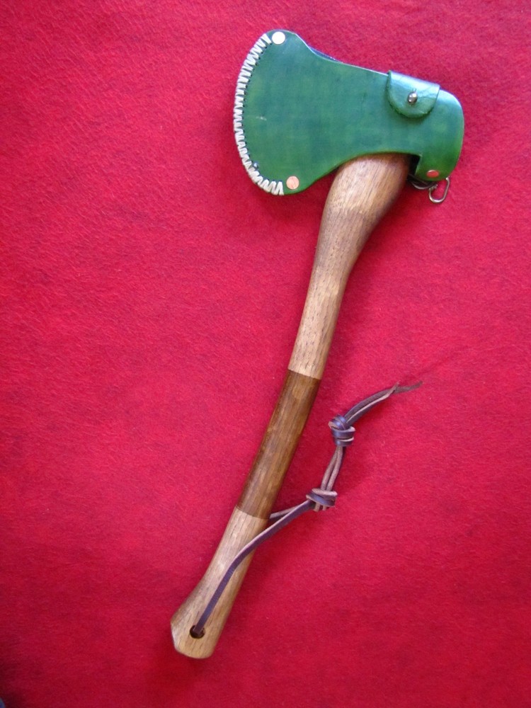 Marbles Axe Hatchet w/ Thick Leather Sheath 20" OAL