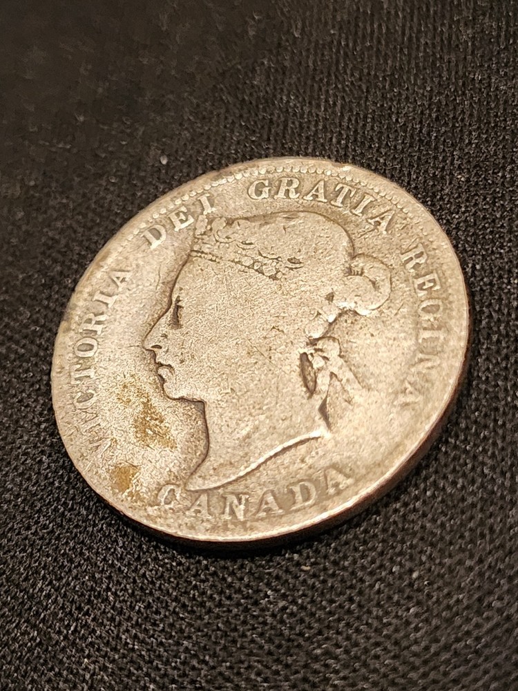 1892 Canada 25 Cents Silver Coin
