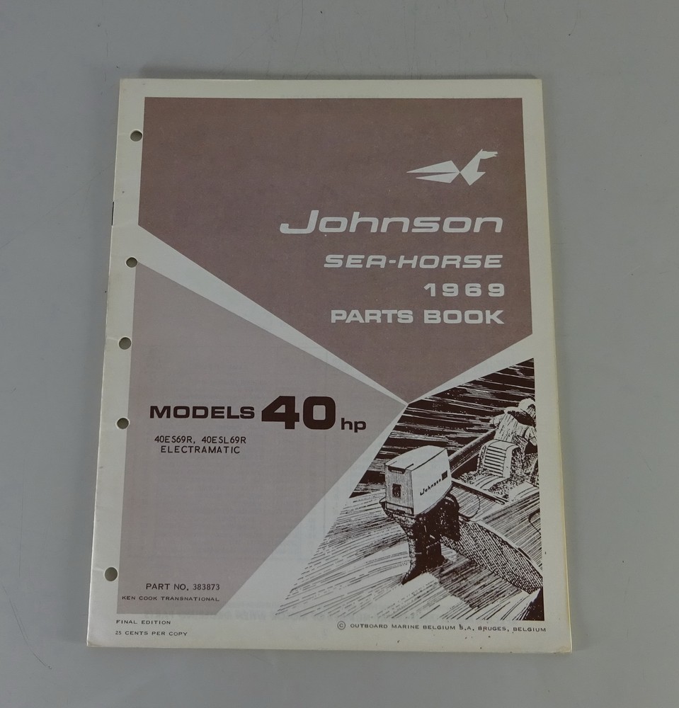 1969 OMC Johnson Outboards 40 HP Models Parts Catalog