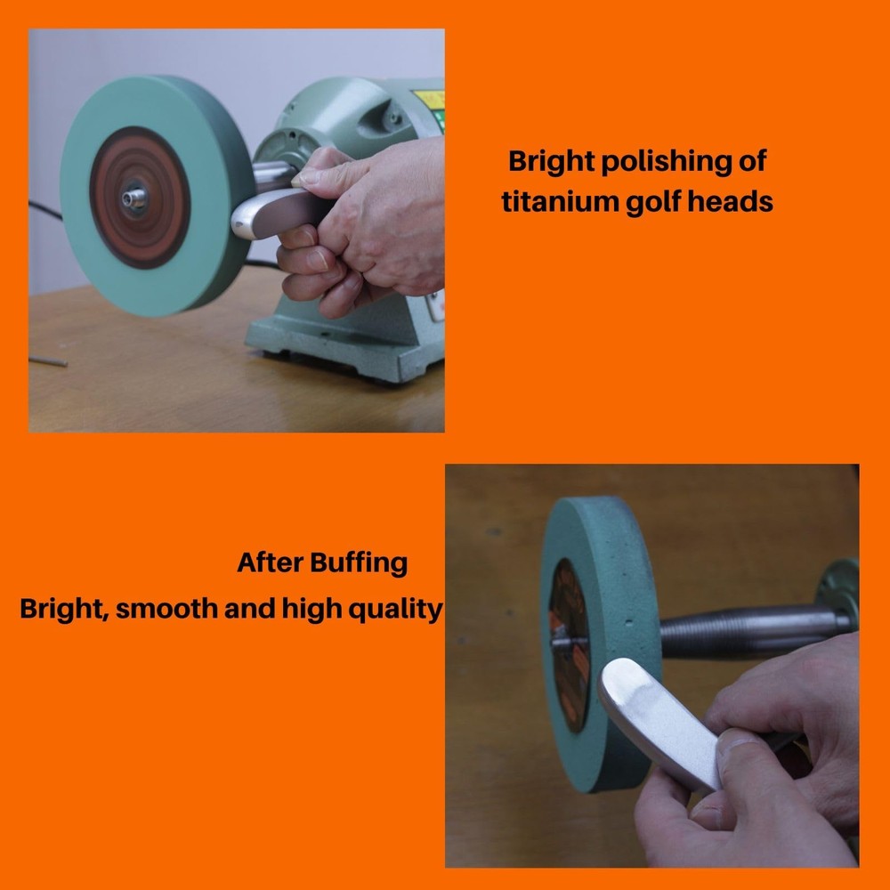 Elastic Polyurethane Buffing Wheels 6 Inch 2000 Grit. for Mirror Polished Sta...