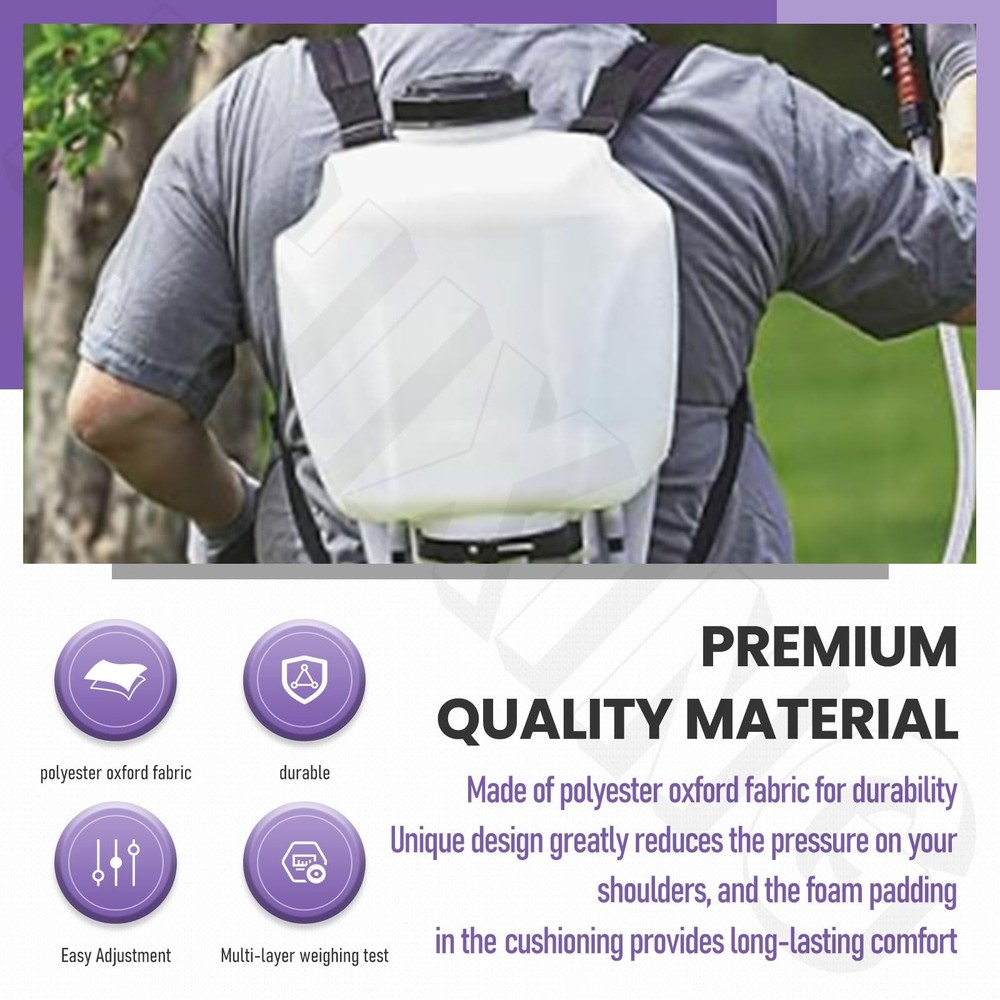 Backpack Sprayer Replacement Straps - Shoulder BLACK