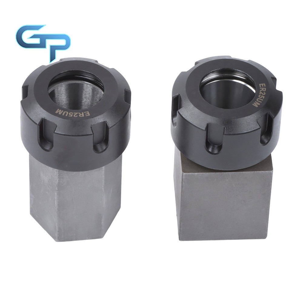 ER-25 Hex & Square Collet Blocks for Multi-Side Machining Work