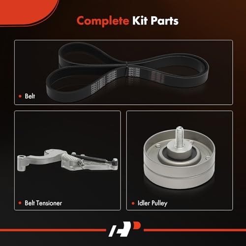 Engine Serpentine Belt Drive Kit Compatible with Mini Cooper 2002 2003 2004
