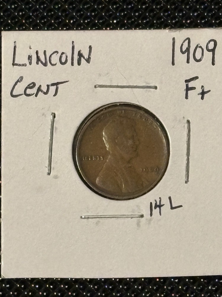 1909 Lincoln Cent F+