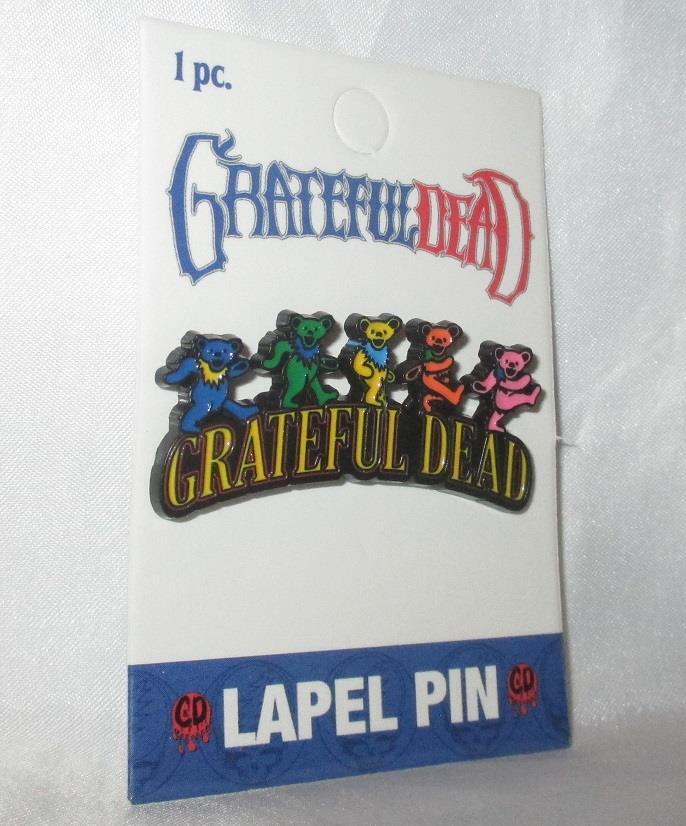 Grateful Dead Bears Logo Lapel Pin Rock New