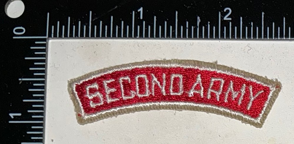 Cold War US 2nd Second Army Tab Arc Patch