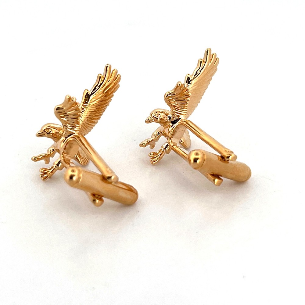 Gold Plated Eagle Cufflinks Ari D Norman