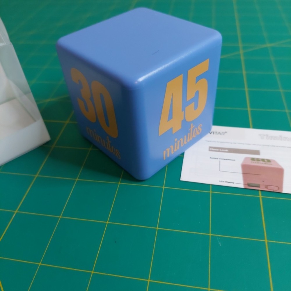 Vivatar Productivity Cube Timer Alarm, Tested Working