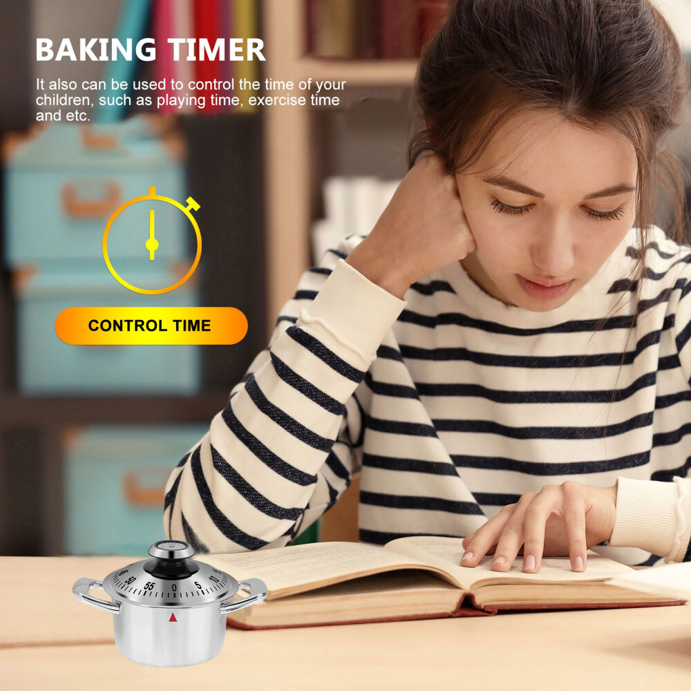 cute kitchen timer Pot Shape Mechanical Timer Kitchen Alarm Timer Kitchen