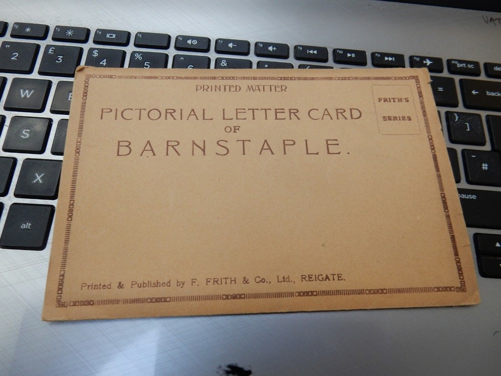 ART DECO ERA BARNSTAPLE LETTER CARD