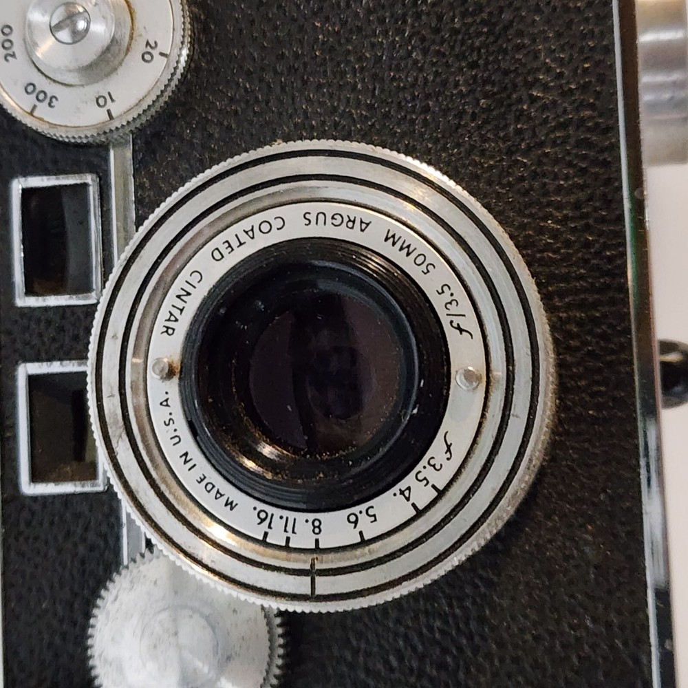 Argus Camera C3 Rangefinder 50 MM F3.5 Leather Case 1950s
