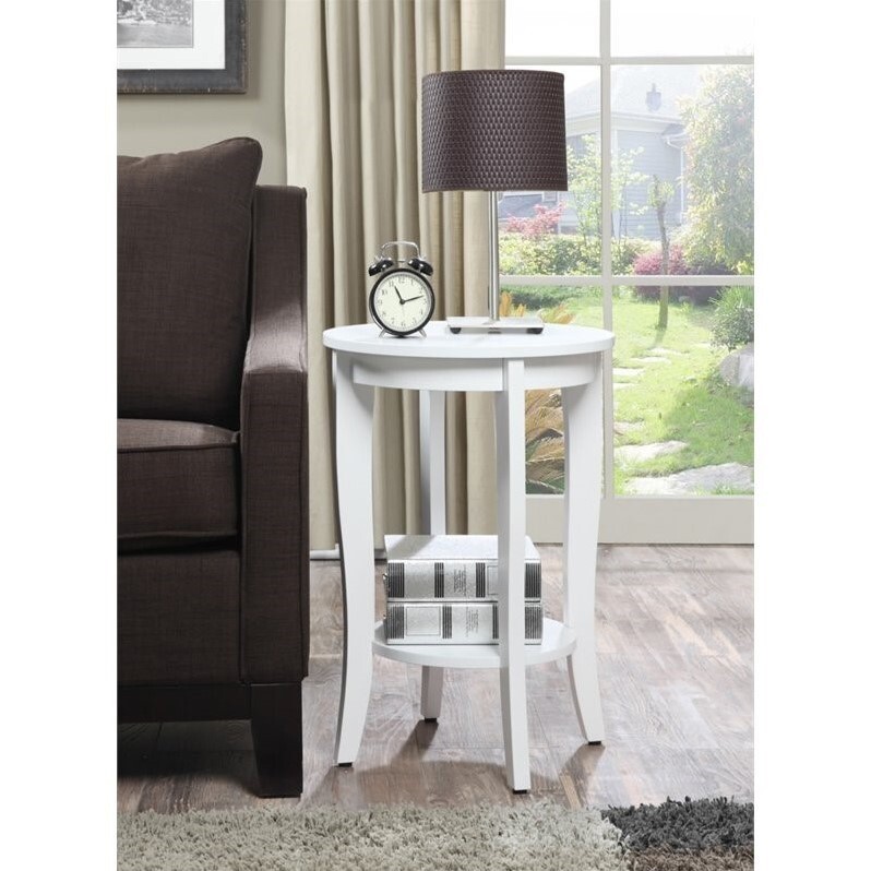 Pemberly Row Round Table in White
