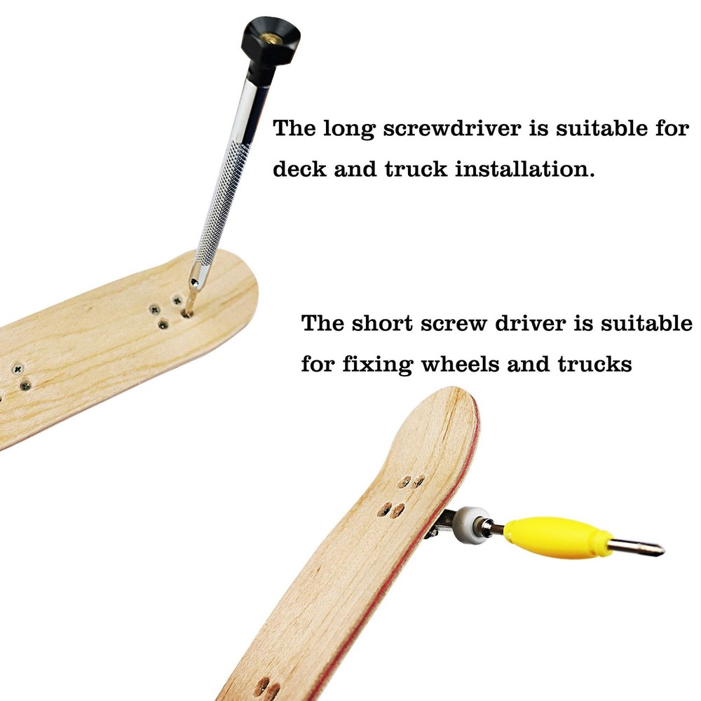 Professional Fingerboard Tool Kit - Skateboard Tool & Screws & Nuts