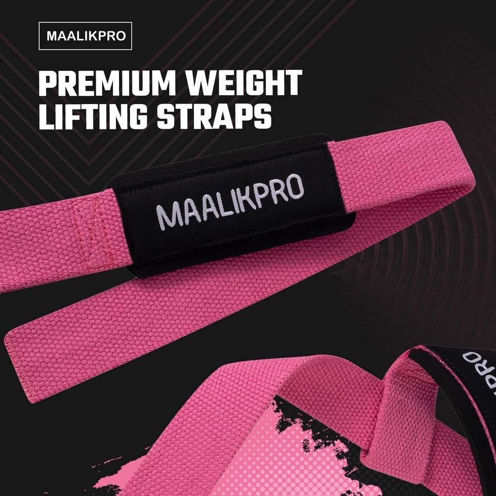 Weight Lifting Straps | Wrist Lifting Strap Light Pink
