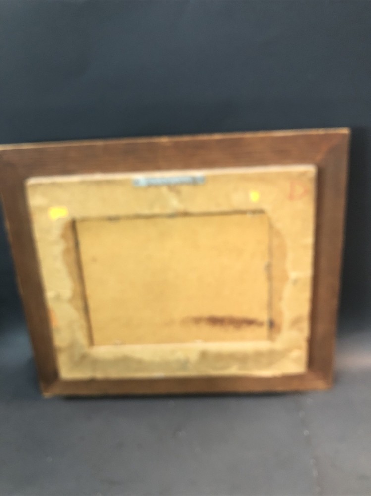 Vintage, Wood Frame & Glass With Original Print