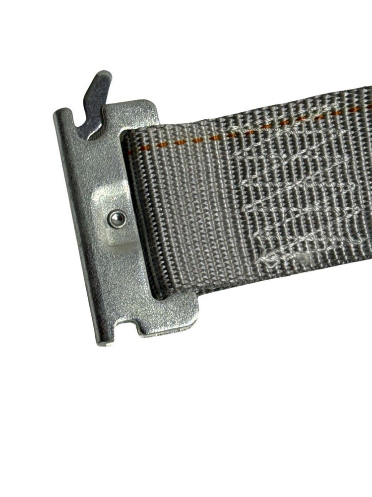 2"x16' Gray E-Track Cam Buckle Strap w/ Spring Fitting (4 Pack)