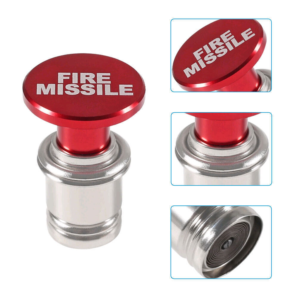 FIRE MISSILE EJECT Car Cigarette Lighter Replace Dustproof Plug Cover Aluminum