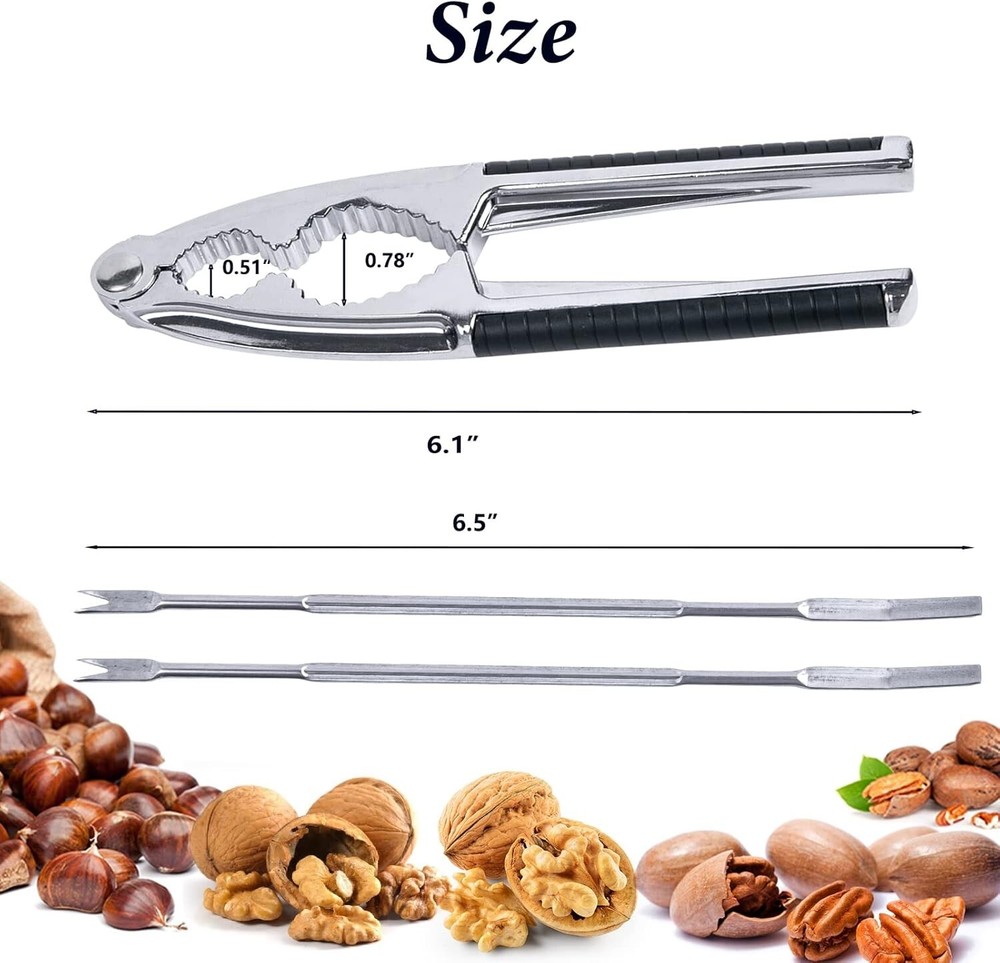 Heavy Duty Nut Cracker & Seafood Tool with Non-Slip Handle