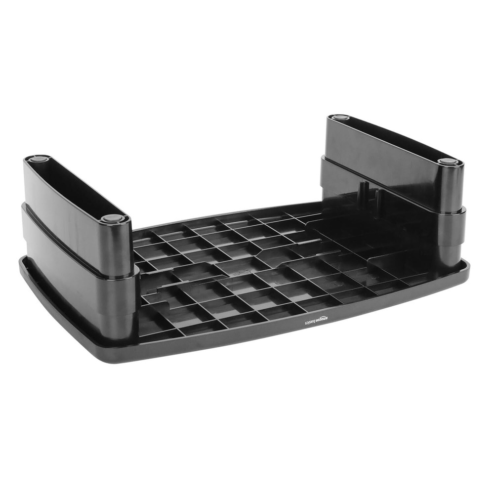 Basics Adjustable Computer Monitor Riser Desk Stand