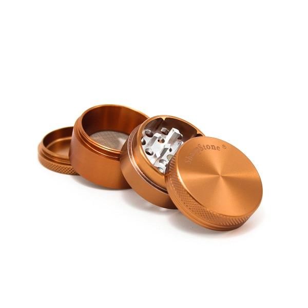 SharpStone Hard Top 4 Piece 2.5” Herb / Spice Grinder BROWN AUTHENTIC