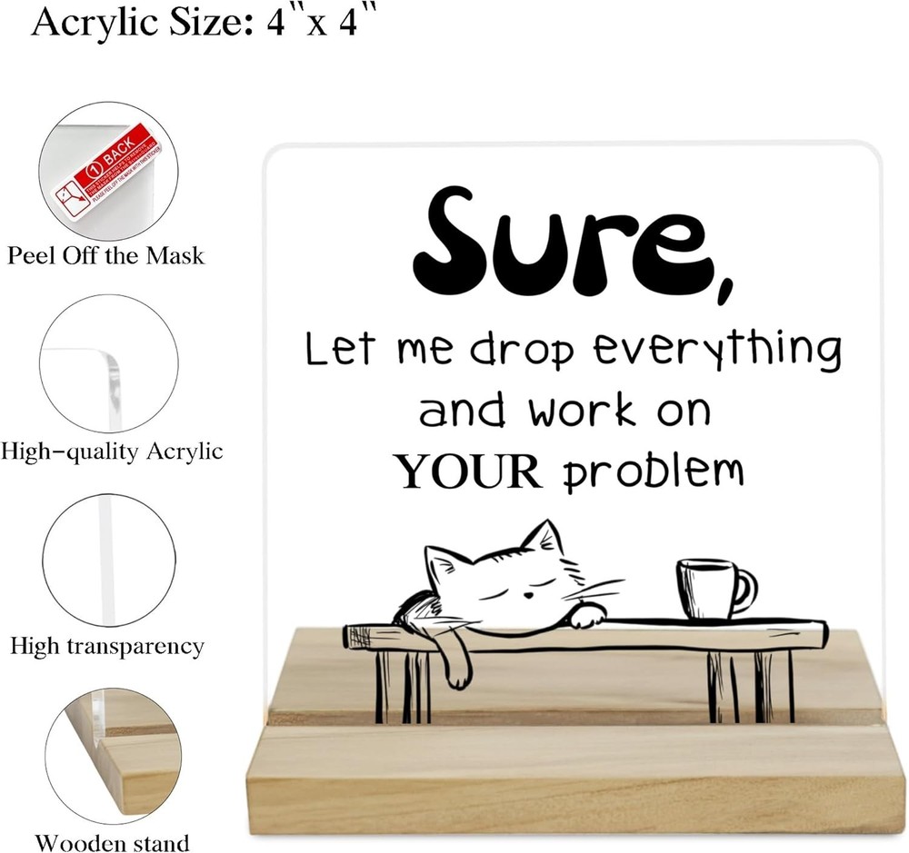 OFFICE DECOR, DESK ACCESSORIES , OFFICE DECOR SIGN