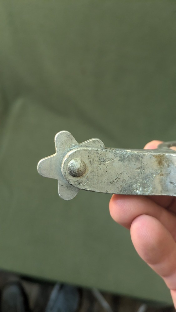 Single LEFT Western Cowboy Spur - RENALDE - aluminum