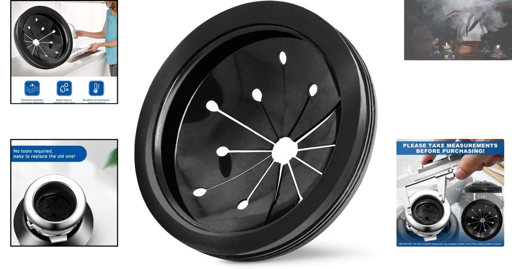 3-1/8 Inch Garbage Disposal Splash Guard for Enhanced Kitchen Safety