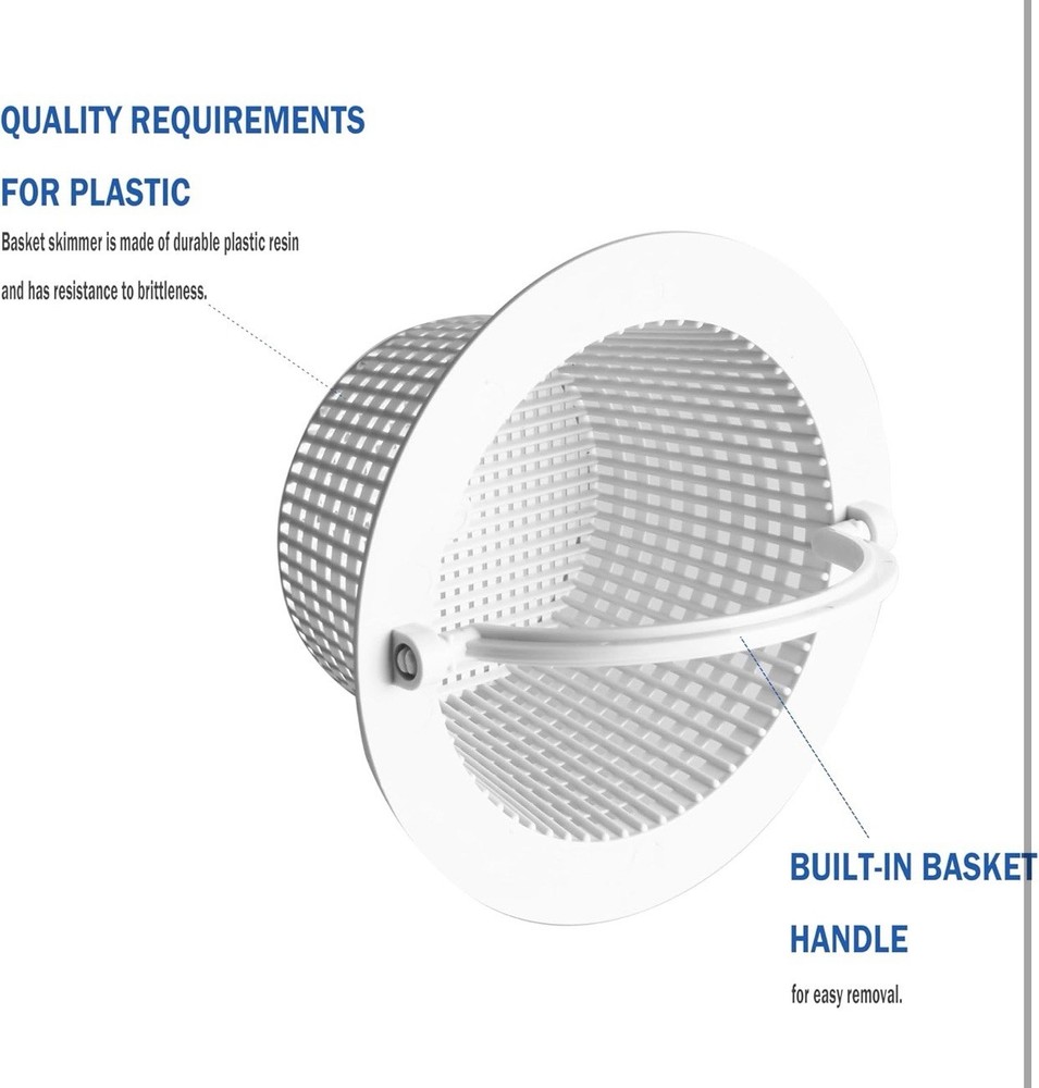 2-Pack Above-Ground Pool Skimmer Replacement Baskets for Hayward Swimming Pool B