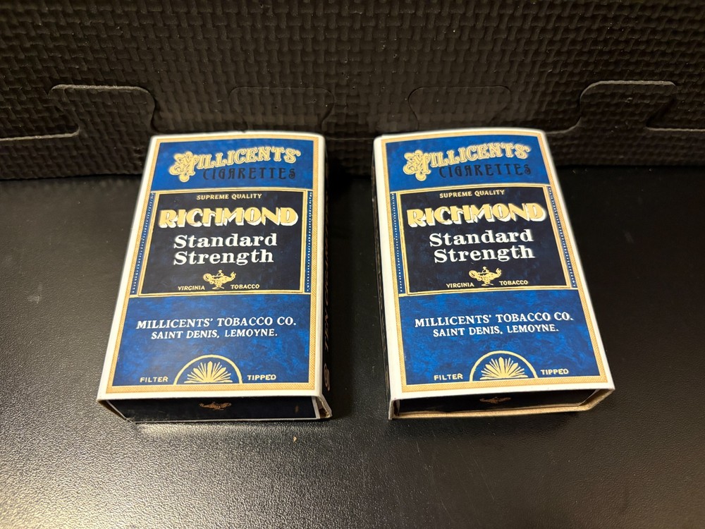 Millicent Cigarette packs from Red Dead Redemption - 2 empty custom design boxes