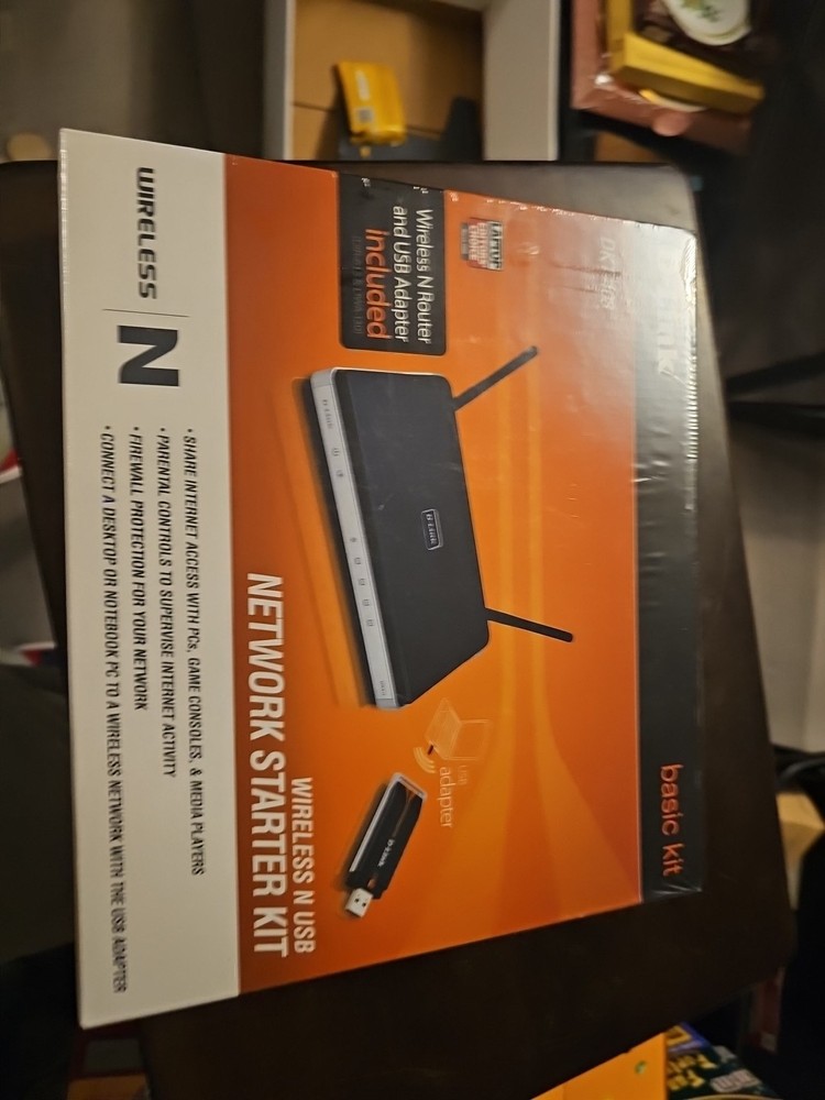 D-Link DKT-408 Wireless N USB Network Starter Kit Basic Kit NIB Sealed