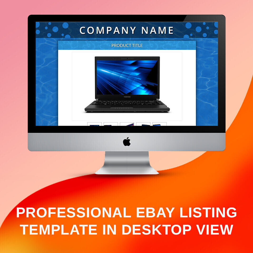 Mobile Responsive eBay Listing Template Auction Gallery Html Professional Design