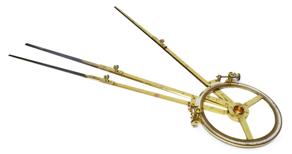 Antique Compass Station Pointer, Navigation Tool, London, Naval, Victorian 1890s