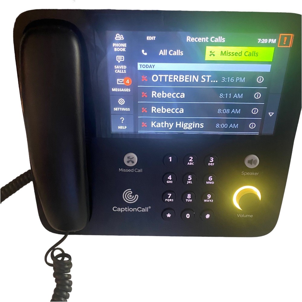 CaptionCall 67Tb Hearing Impaired Captioned Phone Touchscreen W/ Manual Tested