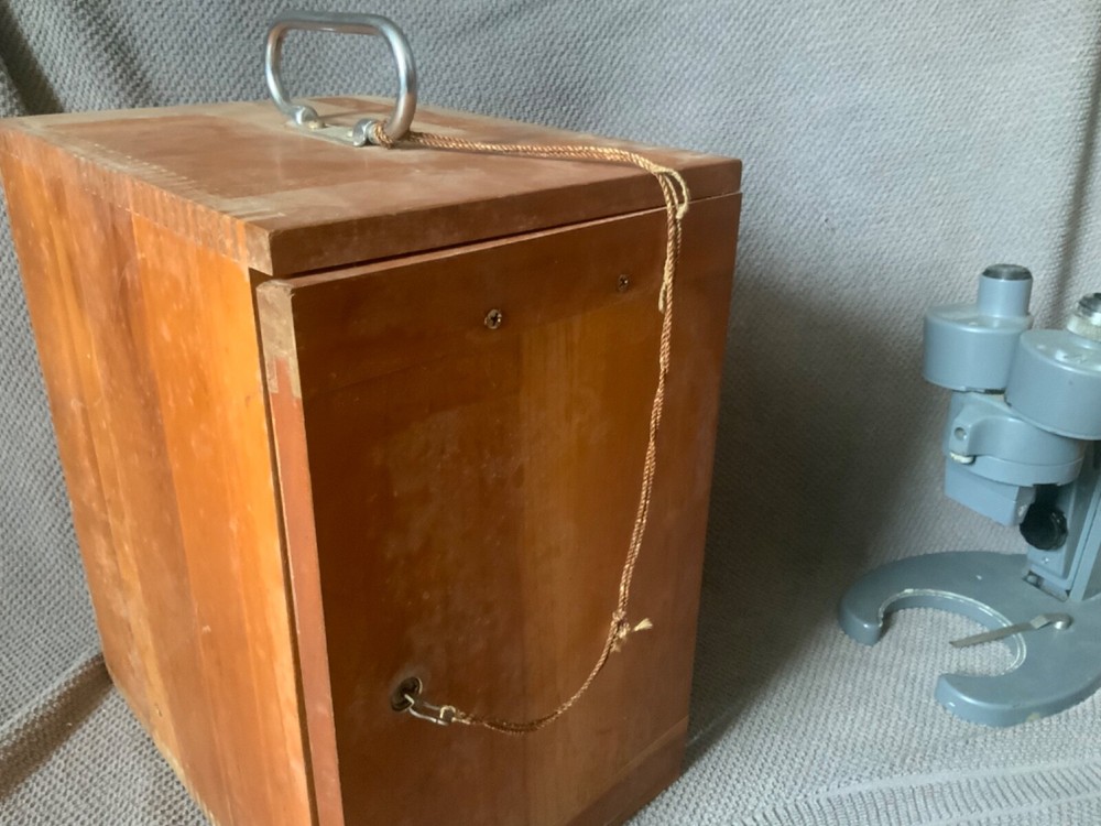 Vintage Bausch & Lomb Binocular Microscope - 10x, Original Box