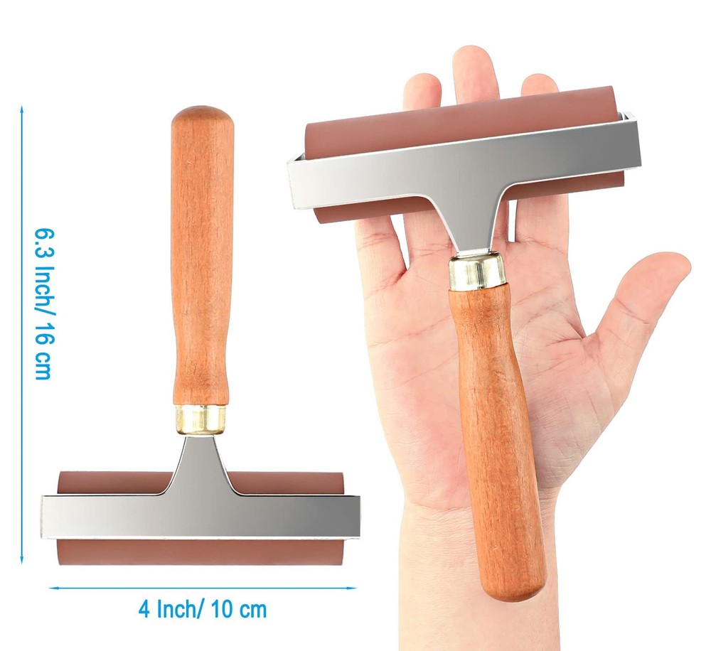 Soft Rubber Roller, Brayer Ideal for Anti Skid Tape Construction Tools, Print...