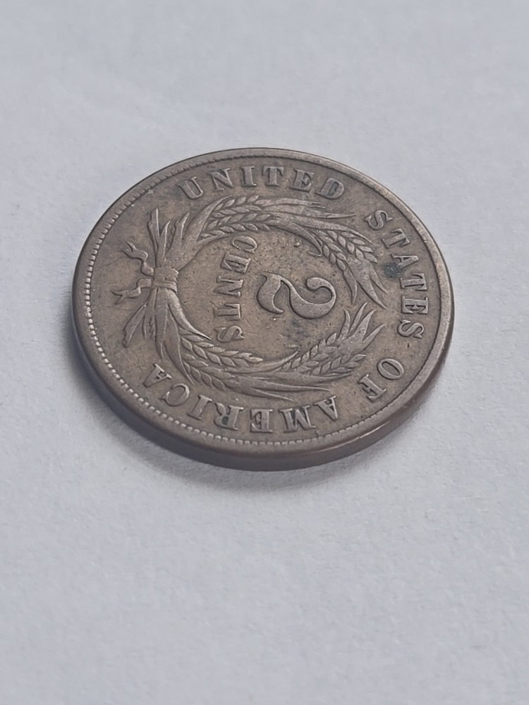 1865 Two Cent Piece Very Fine VF #1501
