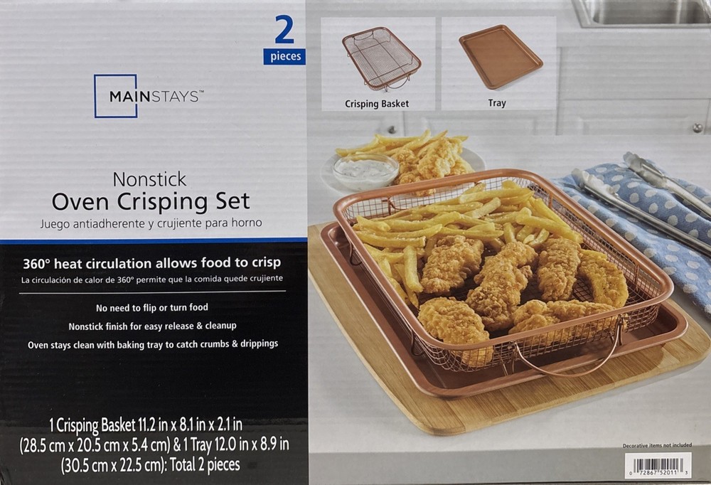 Mainstays 2 Pieces Nonstick Oven Crisping Set