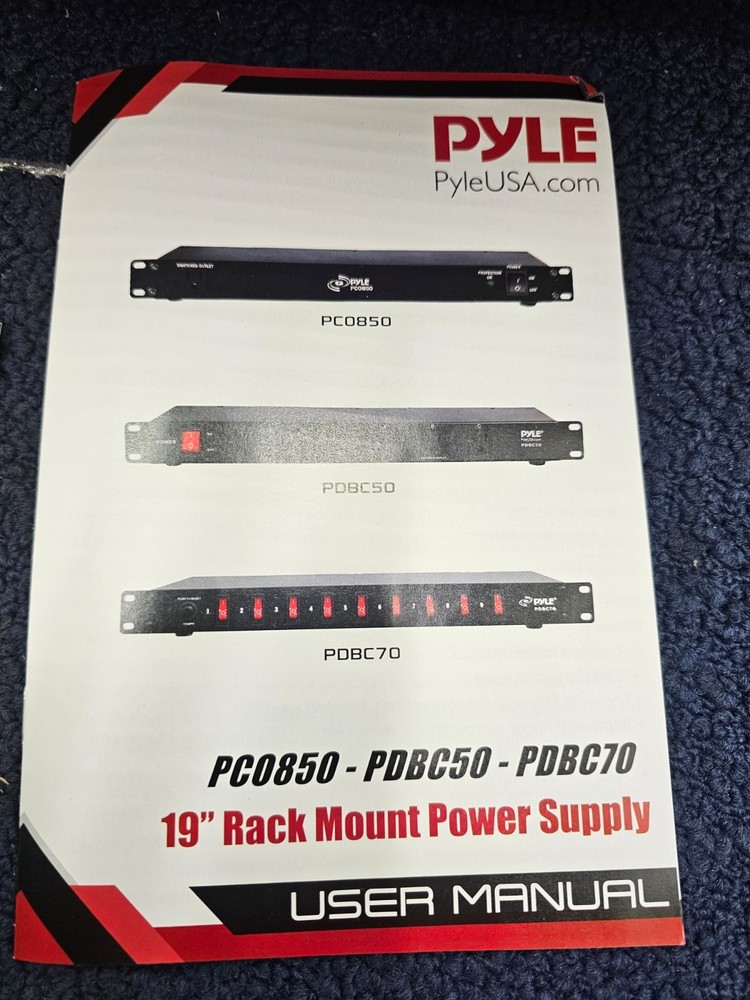 PYLE PDBC70: 15 Amp Power Supply Power Switch Control Unit, Rack Mountable