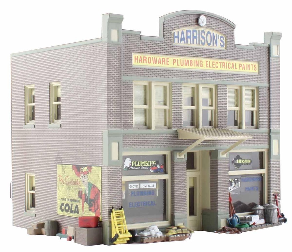 Woodland Scenics HO Harrisons Hardware Built-&-Ready Structure
